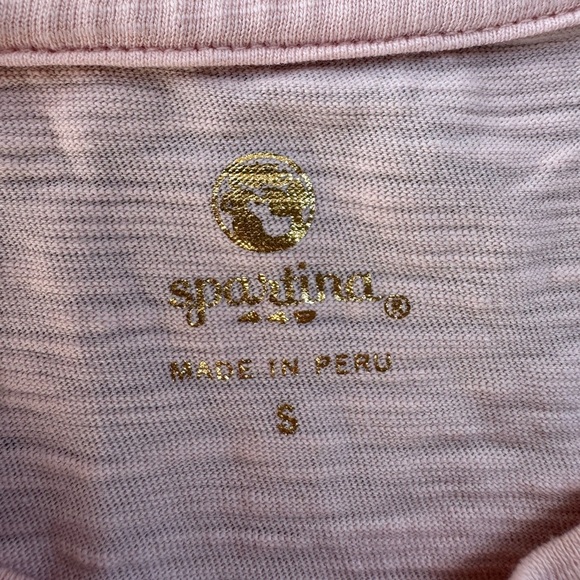 Spartina 449 Sea Breeze Slub Coral Pink Short Sleeve Tee Size Small - Picture 4 of 10